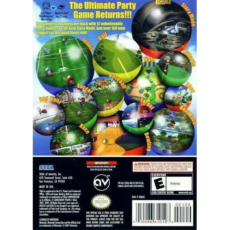 Super Monkey Ball Adventure 2 - Nintendo GameCube