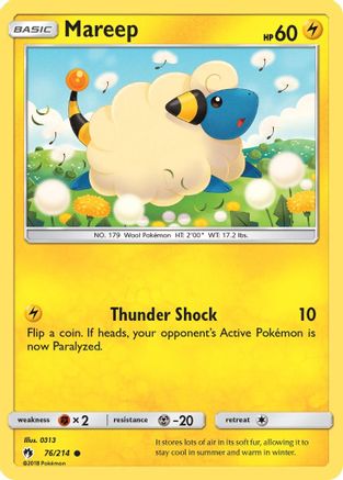 Mareep (76) 076  SM  Lost Thunder - Common