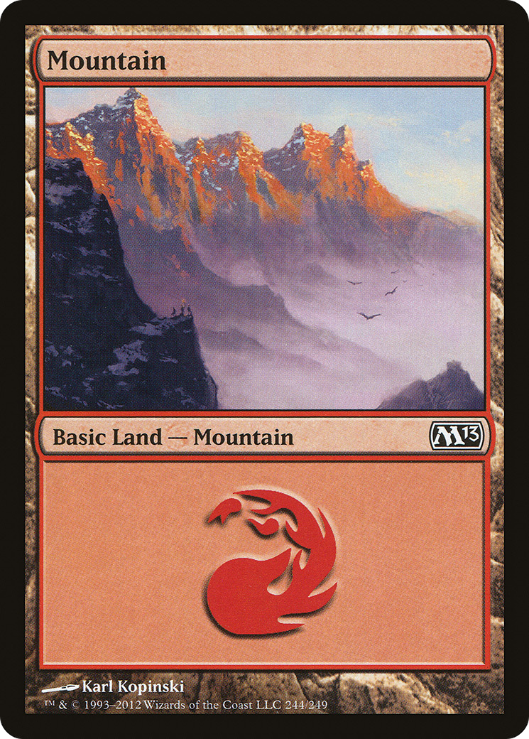 Mountain (244) (M13-244) - Magic 2013 Foil