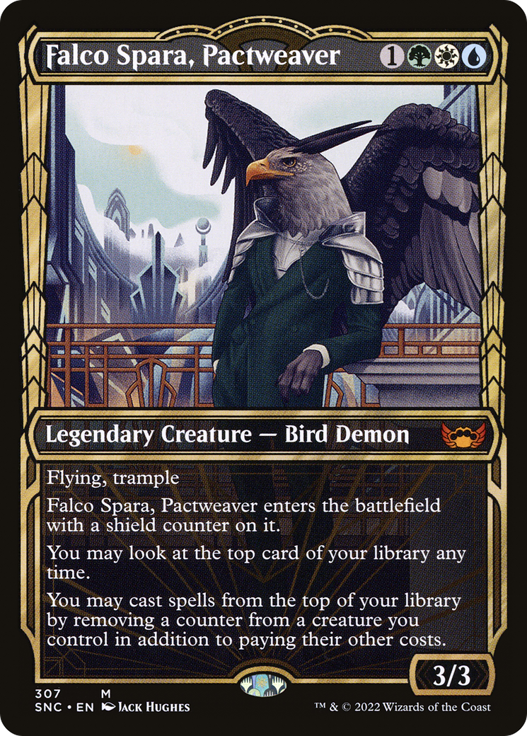 Falco Spara, Pactweaver (SNC-307) - Streets of New Capenna: (Showcase) Foil