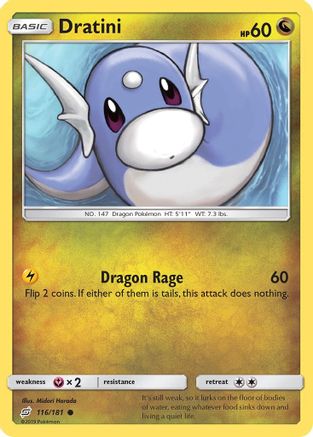 Dratini (116) 116  - Reverse Holofoil SM  Team Up - Common