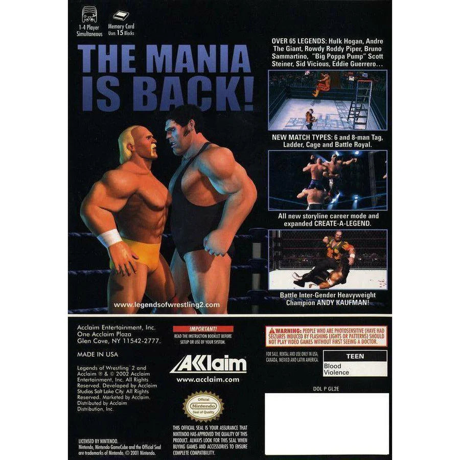 Legends Of Wrestling II - Nintendo GameCube