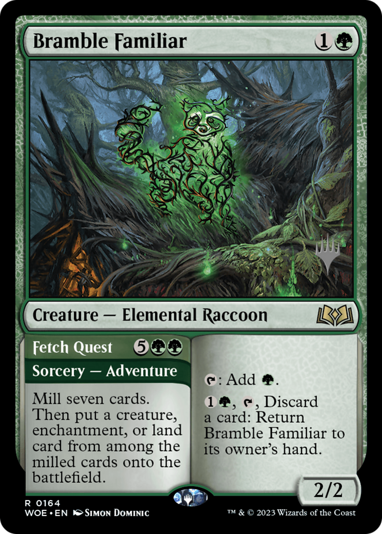 Bramble Familiar // Fetch Quest (PPWOE-164) - Wilds of Eldraine Promos