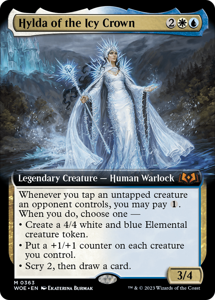 Hylda of the Icy Crown (WOE-363) - Wilds of Eldraine: (Extended Art)