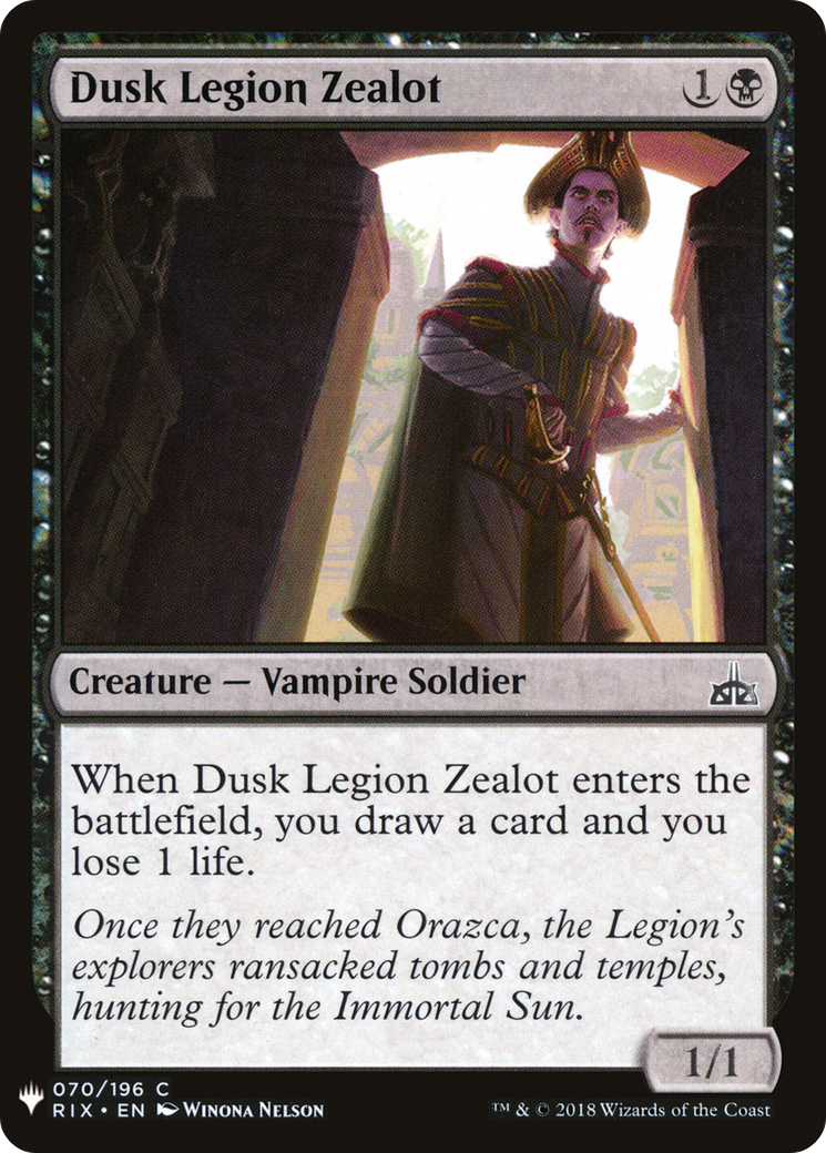 Dusk Legion Zealot (LIST-070) - The List