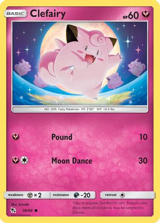 Clefairy (39) 039  Hidden Fates - Common