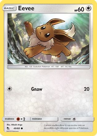 Eevee (49) 049  Hidden Fates - Common