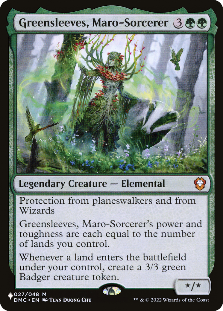 Greensleeves, Maro-Sorcerer (LIST-027/048) - The List