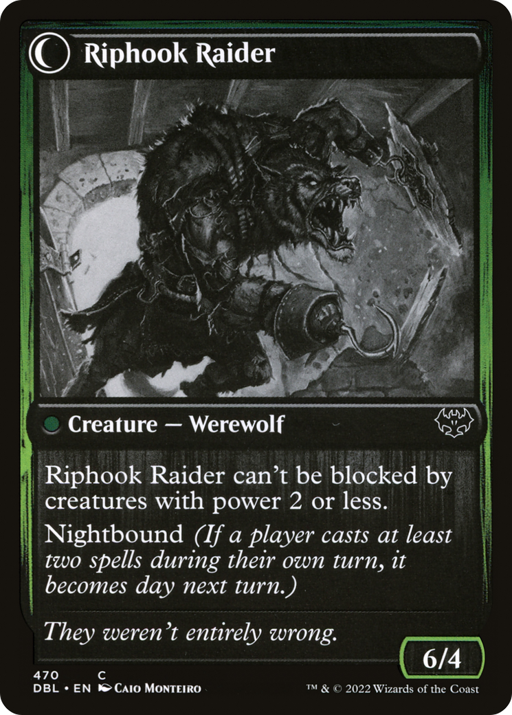 Hookhand Mariner // Riphook Raider (DBL-470) - Innistrad: Double Feature: (Double Faced Transform) Foil