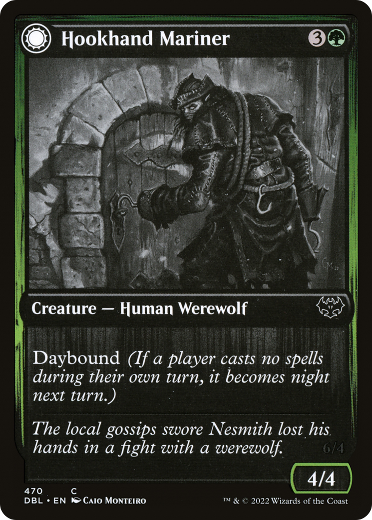 Hookhand Mariner // Riphook Raider (DBL-470) - Innistrad: Double Feature: (Double Faced Transform)