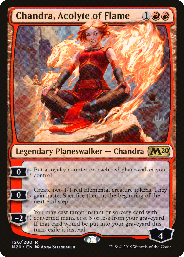 Chandra, Acolyte of Flame (PPM20-126P) - Core Set 2020 Promos