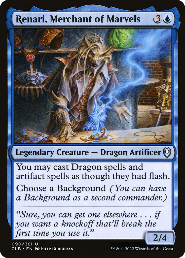 Renari, Merchant of Marvels (CLB-090) - Commander Legends: Battle for Baldur's Gate