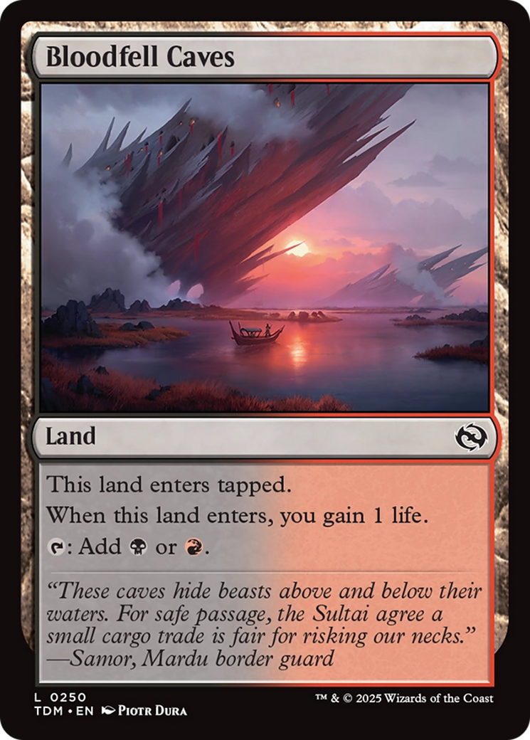 Bloodfell Caves (TDM-250) - Tarkir: Dragonstorm