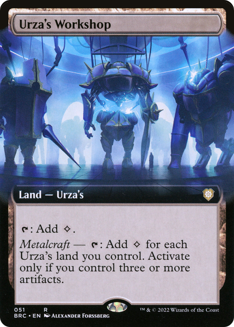 Urza's Workshop (BRC-051) - The Brothers' War Commander: (Extended Art) Foil