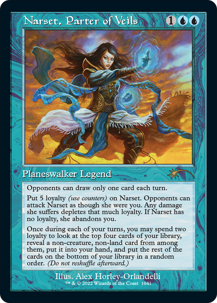 Narset, Parter of Veils (Retro Frame) (SLD-1041) - Secret Lair Drop Foil