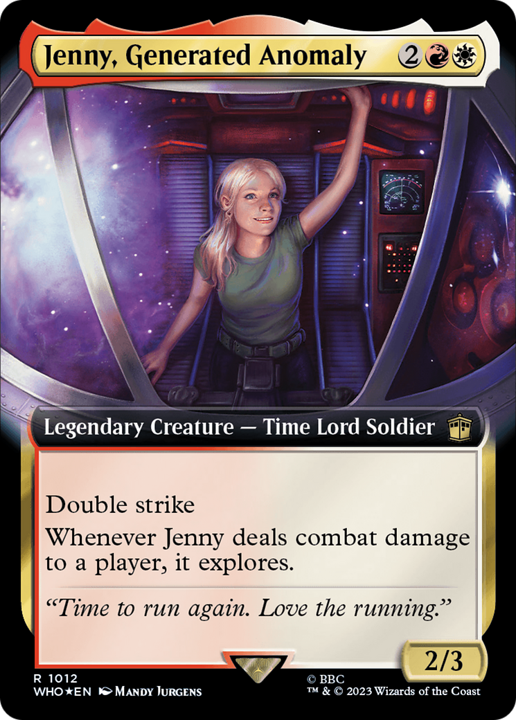 Jenny, Generated Anomaly (WHO-1012) - Doctor Who: (Extended Art) Foil