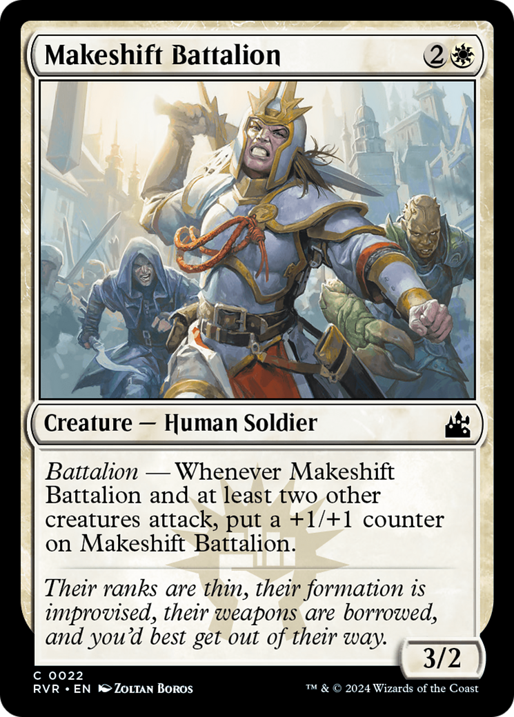 Makeshift Battalion (RVR-022) - Ravnica Remastered Foil