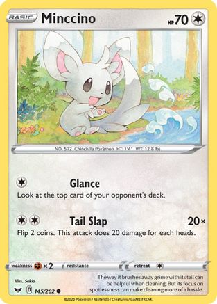 Minccino (145) 145  SWSH01 Sword & Shield Base Set - Common