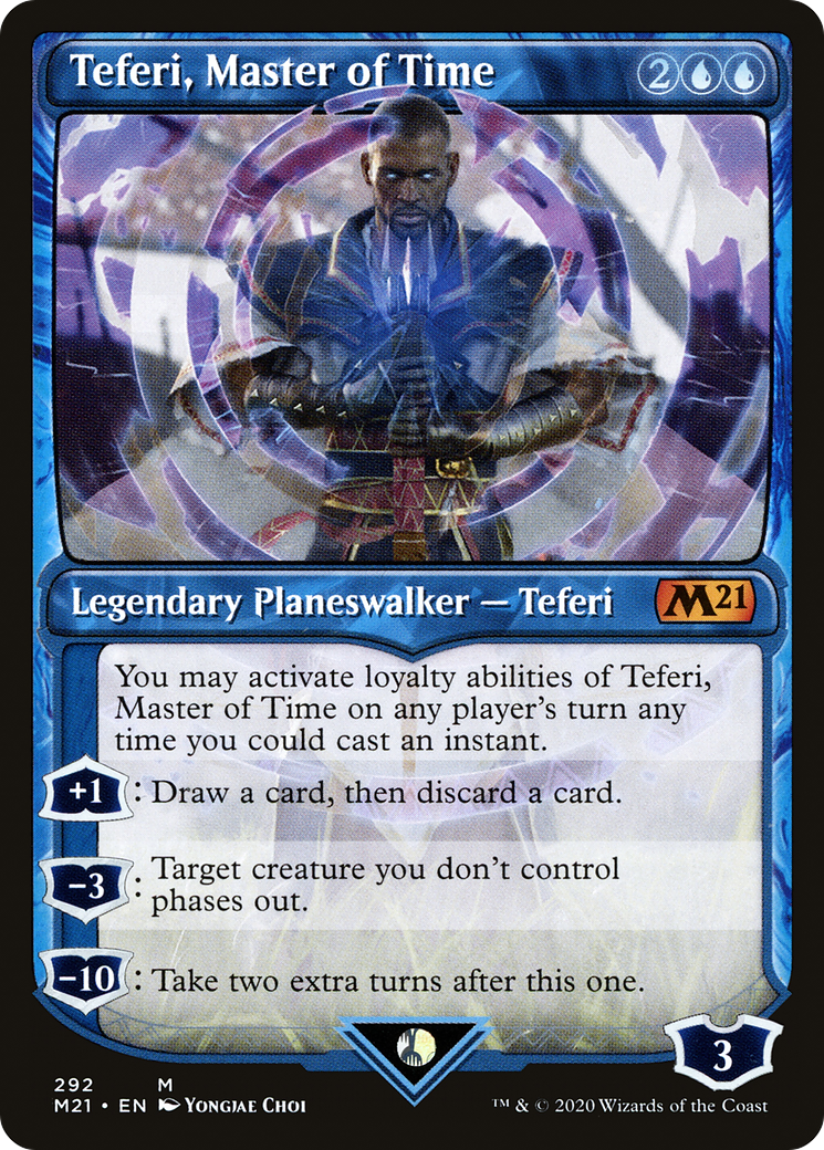 Teferi, Master of Time (Showcase) (292) (M21-292) - Core Set 2021: (Showcase)