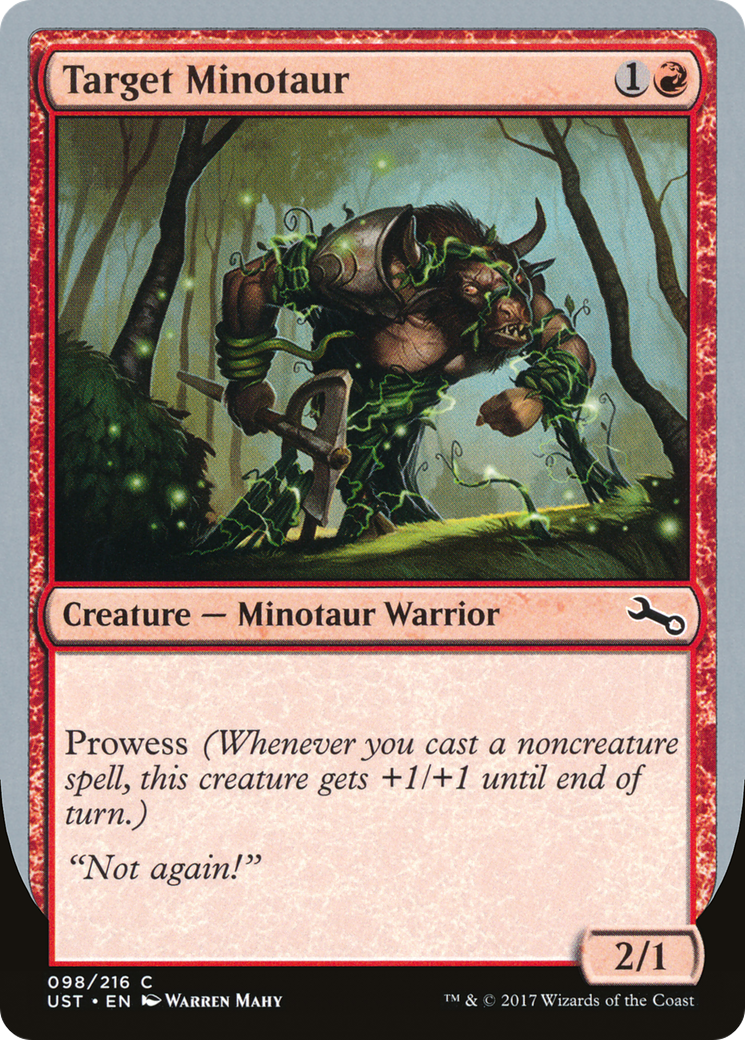 Target Minotaur (UST-098) - Unstable Foil