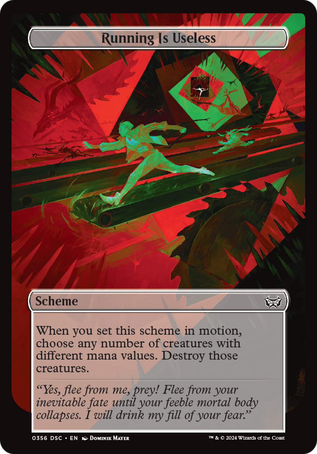 Running Is Useless (A:DSC-356) - Duskmourn: House of Horror Commander