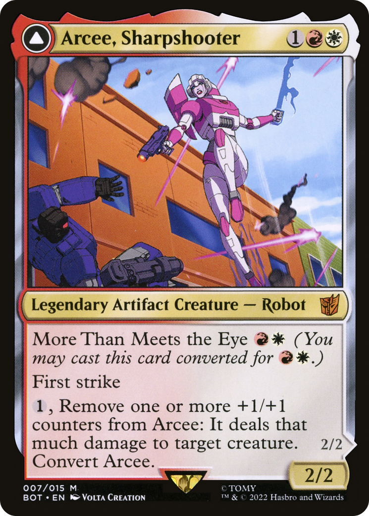 Arcee, Sharpshooter (BOT-007) - Transformers: (convertdfc) Foil
