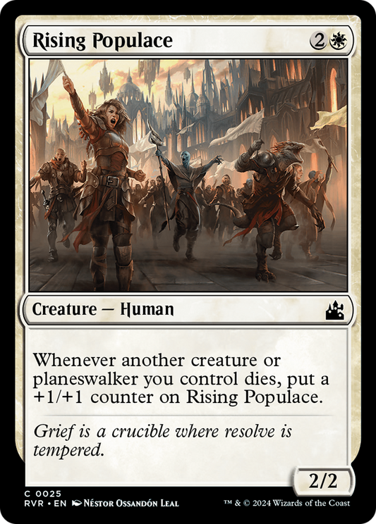 Rising Populace (RVR-025) - Ravnica Remastered