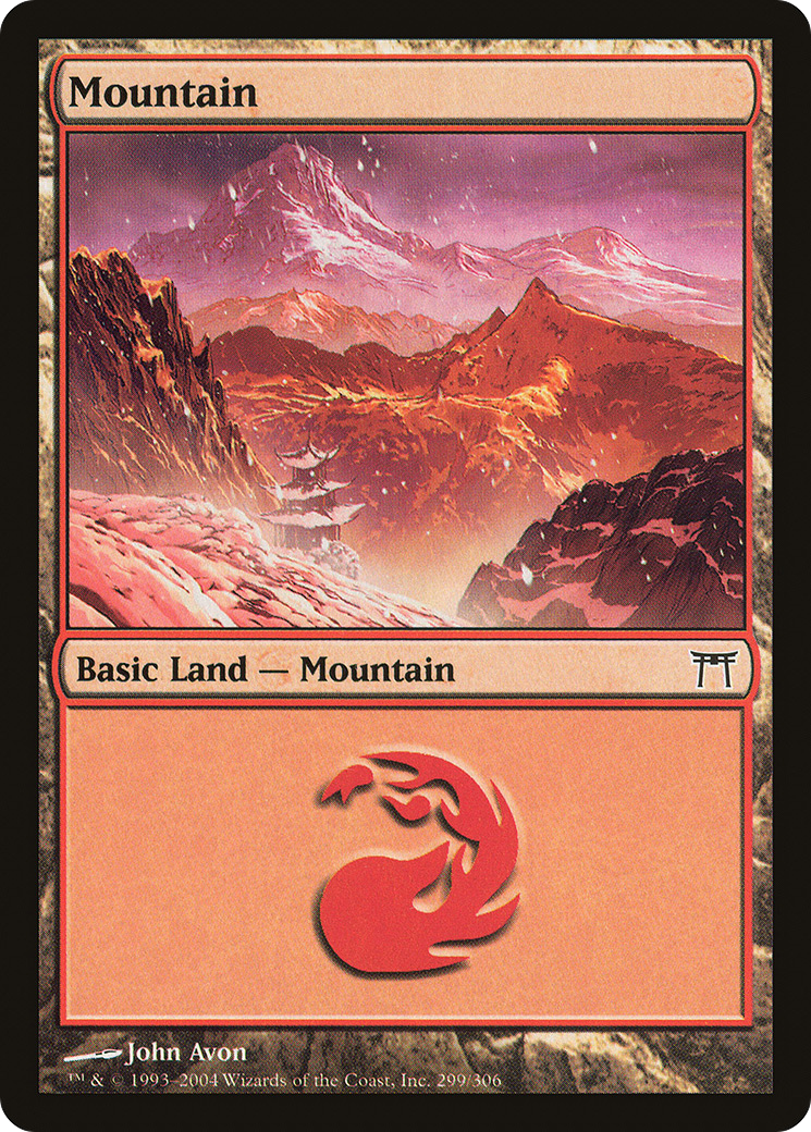 Mountain (CHK-299) - Champions of Kamigawa Foil