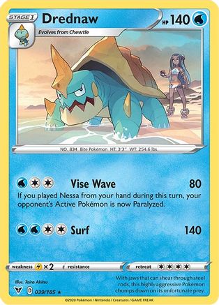 Drednaw 039/185  - Holofoil Deck Exclusives - Holo Rare