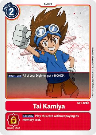 Tai Kamiya (ST1-12) - Starter Deck 01: Gaia Red