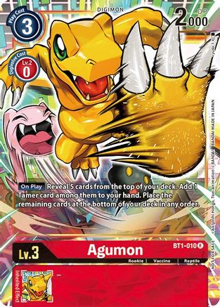 Agumon - BT1-010 (Dash Pack Ver. 1.0) (BT1-010) - Release Special Booster 1.0 Foil