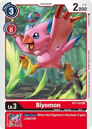 Biyomon - BT1-012 (BT1-012) - Release Special Booster 1.0