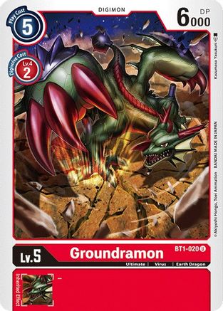 Groundramon (BT1-020) - Release Special Booster 1.0