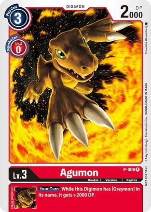 Agumon - P-009 (P-009) - Digimon Promotion Cards