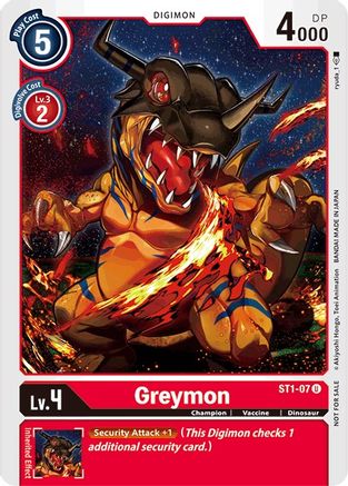 Greymon - ST1-07 (Tamer Party Promo) (ST1-07) - Starter Deck 01: Gaia Red
