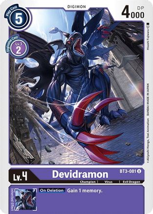 Devidramon (BT3-081) - Release Special Booster 1.0
