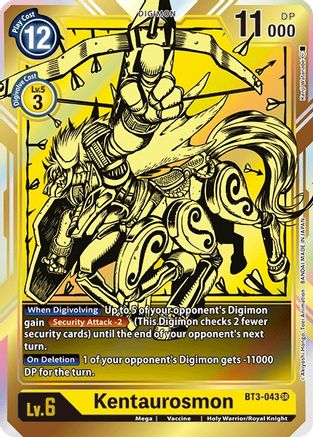 Kentaurosmon (Alternate Art) (BT3-043) - Release Special Booster 1.0 Foil