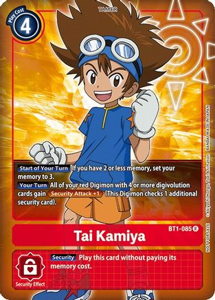 Tai Kamiya - BT1-085 (Box Topper) (BT1-085) - Release Special Booster 1.0 Foil
