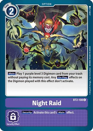 Night Raid (BT2-108) - Release Special Booster 1.0