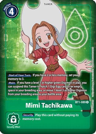 Mimi Tachikawa (Box Topper) (BT1-089) - Release Special Booster 1.0 Foil