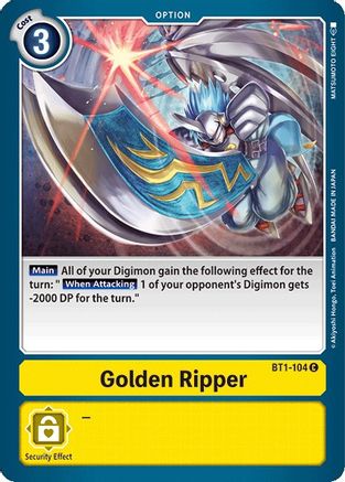 Golden Ripper (BT1-104) - Release Special Booster 1.0