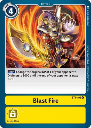 Blast Fire (BT1-105) - Release Special Booster 1.0