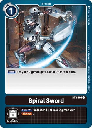 Spiral Sword (BT2-103) - Release Special Booster 1.0