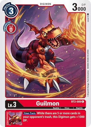 Guilmon (BT2-009) - Release Special Booster 1.0