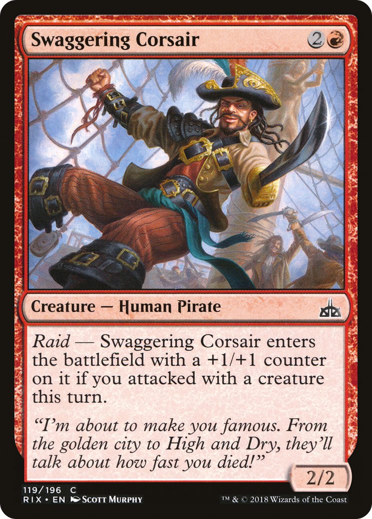 Swaggering Corsair (RIX-119) - Rivals of Ixalan Foil