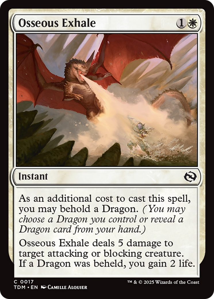 Osseous Exhale (TDM-017) - Tarkir: Dragonstorm