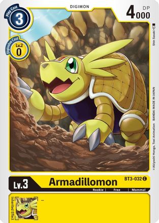 Armadillomon - BT3-032 (BT3-032) - Release Special Booster 1.5