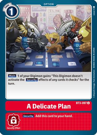 A Delicate Plan (BT3-097) - Release Special Booster 1.5