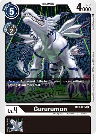 Gururumon (BT3-065) - Release Special Booster 1.5