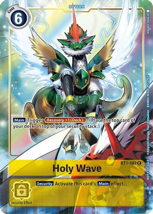 Holy Wave - BT1-107 (Dash Pack Ver. 1.5) (BT1-107) - Release Special Booster 1.0 Foil